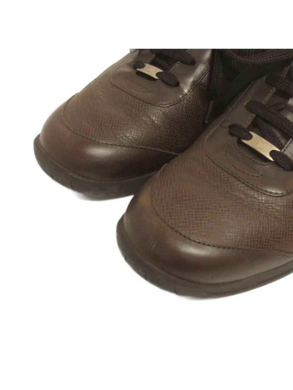 Louis Vuitton Sneakers Shoes Leather GO 6.5 Brown - Picture 3 of 7